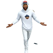 walking boy in hat sticker