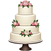 wedding white cake sticker