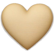 Beige heart  sticker