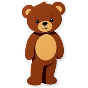 Teddy bear sticker