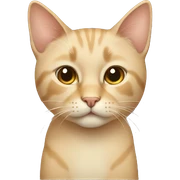 Beige cat  sticker