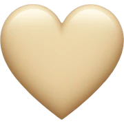 Beige heart sticker