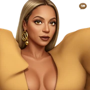 realistic portrait of woman sticker
