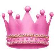 Pink crown sticker