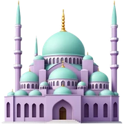 Light purple mint İstanbul mosque under construction  sticker