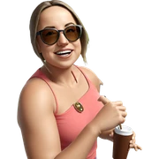 realistic sunglasses display sticker