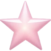 pale pink star sparkle sticker