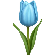 light blue tulip sticker
