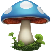 Alice in wonderland mushroom sticker