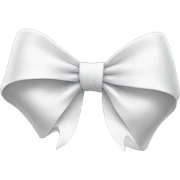 white bow sticker