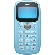 Light blue cellphone  sticker