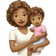 mom with baby sticker