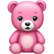 Pink teddy bear  sticker