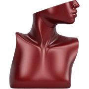 realistic solo figure on white sticker