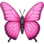 pink butterfly  sticker
