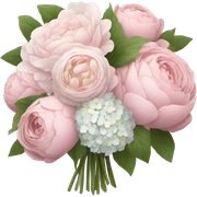 pale pink flower bouquet  sticker