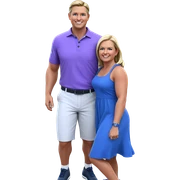 smiling girl and boy outdoors sticker