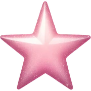 pale pink star sparkle sticker