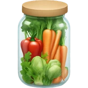 jar of vegetables sticker
