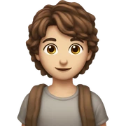 Brown hair brown eyes fairy  sticker