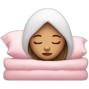 Sleep girl sticker
