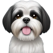 Shih tzu black sticker