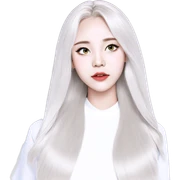 blonde girl with grey eyes sticker