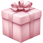 Light pink Christmas gifts under a white Christmas tree  sticker
