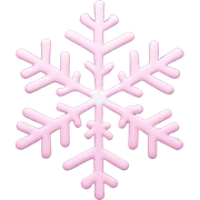 pastel pink snowflake  sticker