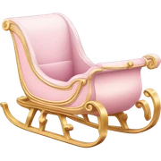 light pink sleigh sticker