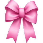 Pink bow sticker