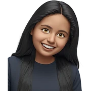 smiling girl with long hair sticker