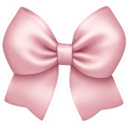 Light Pink bow sticker