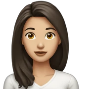 Brunette sticker