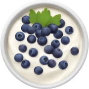 yoghurt bowl with grapes and blueberries sticker