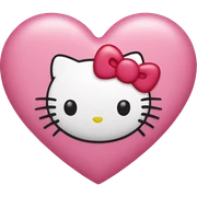 hello kitty heart sticker