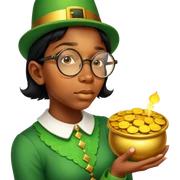 Celebratory Leprechaun sticker