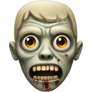 Beige zombie  sticker