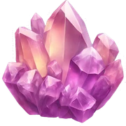 Crystals sticker