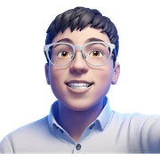 happy boy with glasses sticker