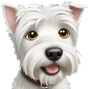 Westie dog sticker