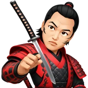 Daring Samurai sticker