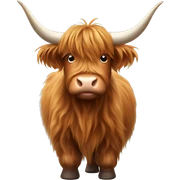 Christmas highland cow sticker