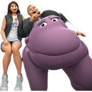 casual moment on the couch sticker
