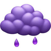 purple cloud sticker