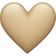 Beige heart sticker