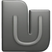 Letter U sticker