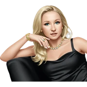 blonde beauty with elegant jewels sticker