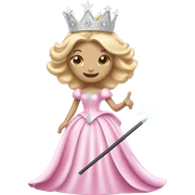 Glinda witch with white skin sticker