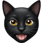 Black cat sticker
